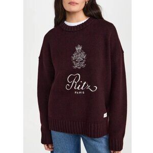 FRAME Ritz Paris Unisex Sweater in Bordeaux [S]